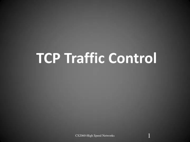 tcp traffic control