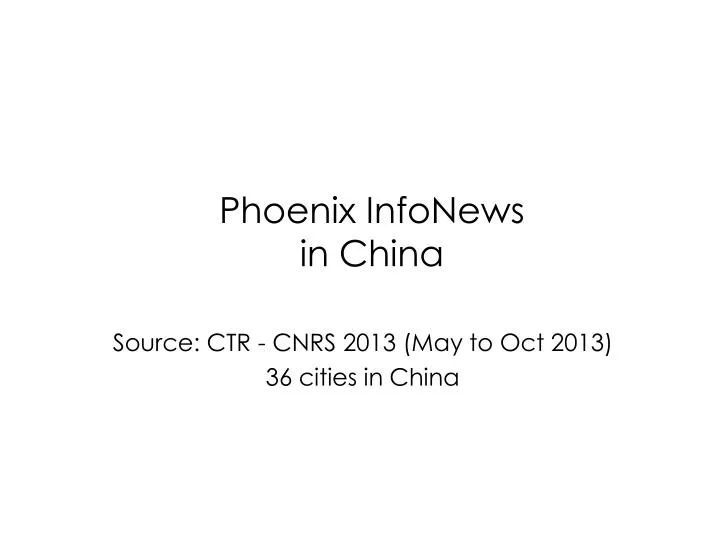 phoenix infonews in china