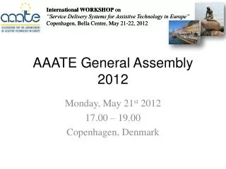 AAATE General Assembly 2012