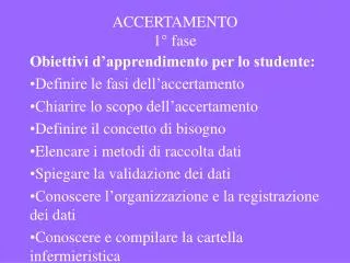 accertamento 1 fase