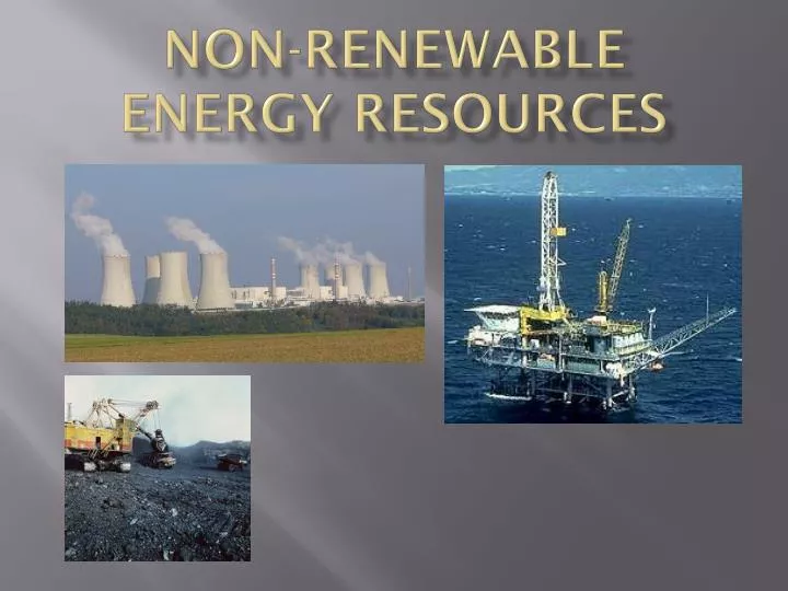 non renewable energy resources