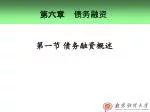第六章	 债务融资 - slide 1