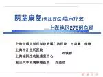 上海交通大学医学院附属仁济医院 王益鑫 李铮 上海市计生所医院 上海诚凯性功能康复中心 刘铁群 复旦大学附属肿瘤医院 沈益君 - slide 1