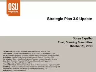 Strategic Plan 3.0 Update