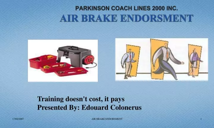 parkinson coach lines 2000 inc air brake endorsment