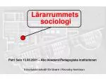Lärarrummets sociologi - slide 1