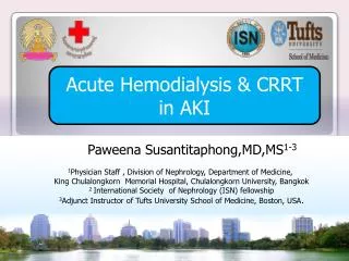 Acute Hemodialysis &amp; CRRT in AKI