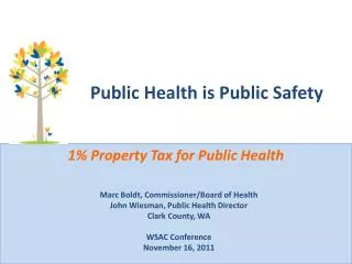 Public Health is Public Safety