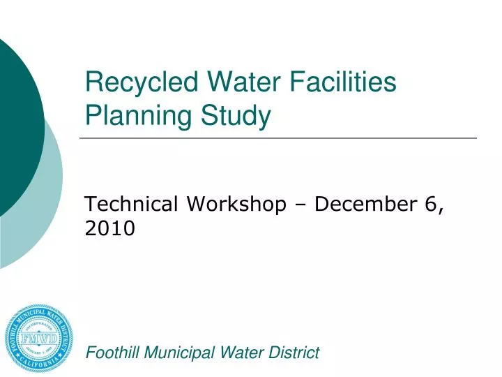 recycled water facilities planning study