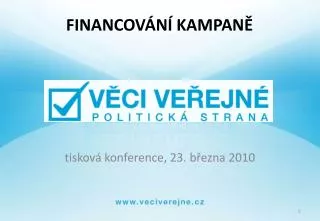tiskov konference 23 b ezna 2010
