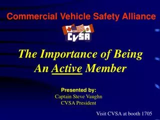Commercial Vehicle Safety Alliance