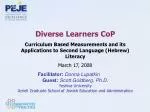 Diverse Learners CoP - slide 1