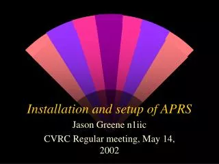 Installation and setup of APRS