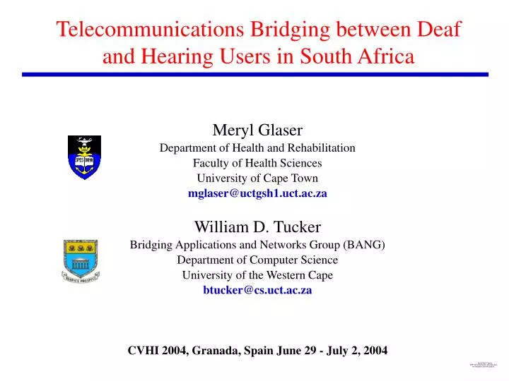telecommunications bridging between deaf and hearing users in south africa