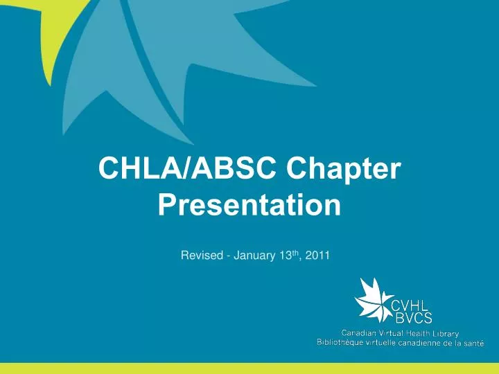 chla absc chapter presentation