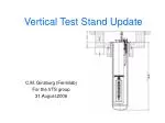 Vertical Test Stand Update - slide 1