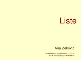 liste