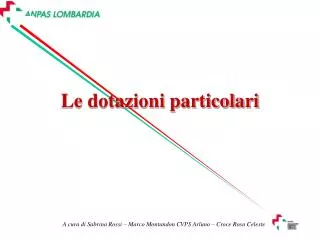 le dotazioni particolari