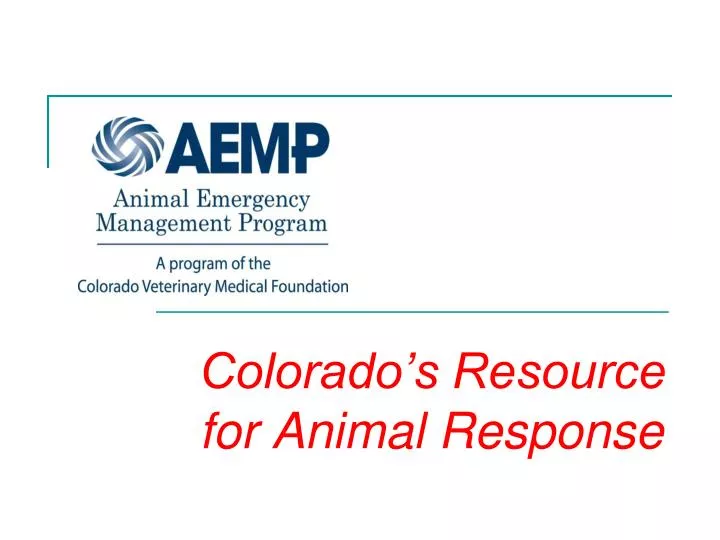 colorado s resource for animal response