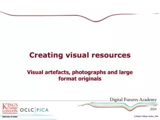 Creating visual resources