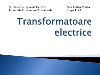 transformatoare electrice