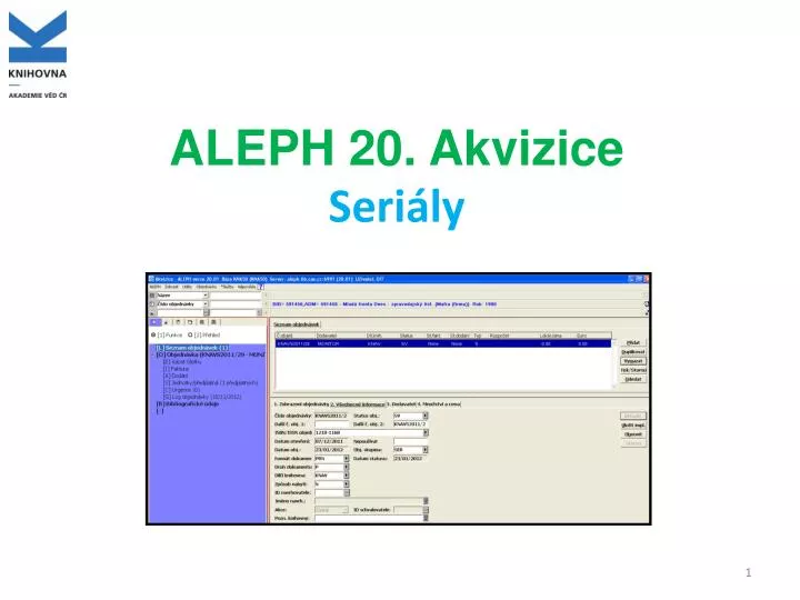 aleph 20 akvizice seri ly