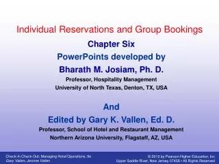Individual Reservations and Group Bookings