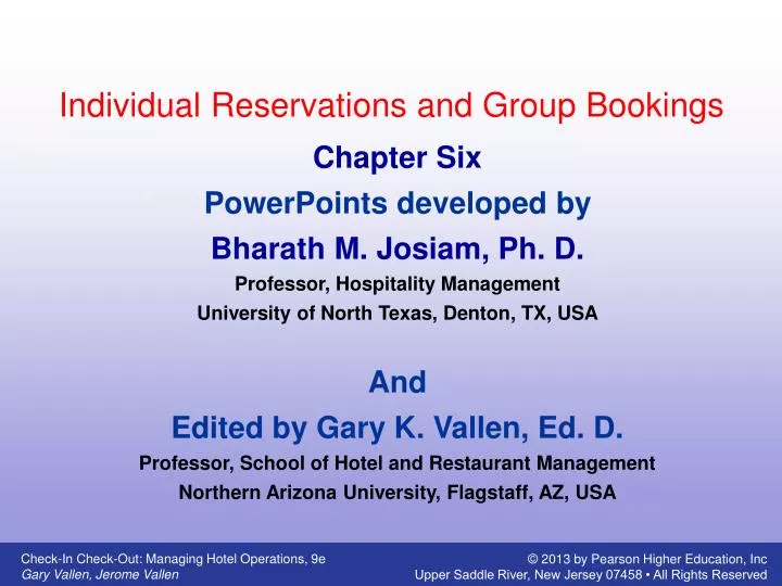 individual reservations and group bookings