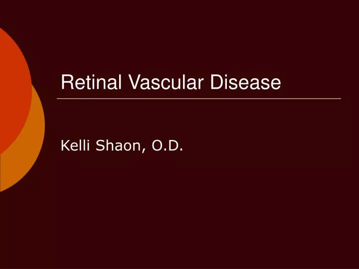 retinal vascular disease