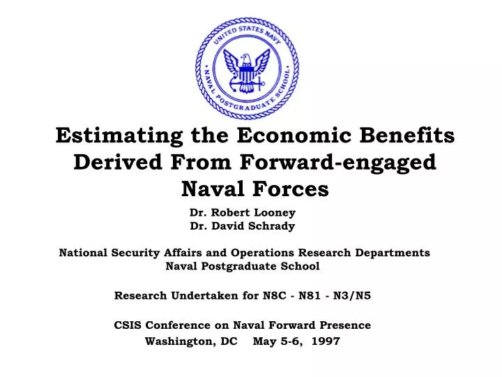 estimating the economic benefits derived from forward engaged naval forces