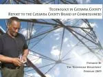 Technology in Catawba County Report to the Catawba County Board of Commissioners