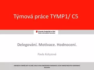 Týmová práce TYMP1/ C5