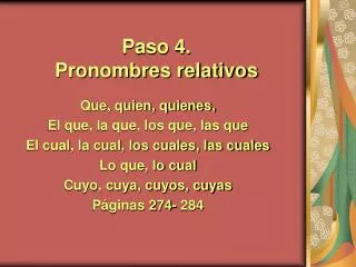 paso 4 pronombres relativos