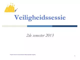veiligheidssessie