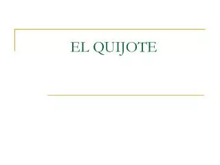 el quijote