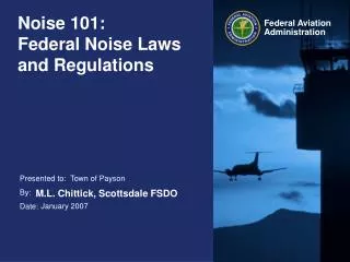 Noise 101: Federal Noise Laws and Regulations