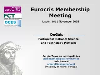 Eurocris Membership Meeting