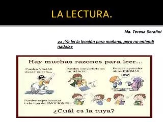 la lectura