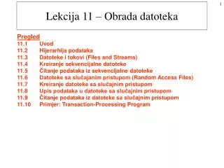 lekcija 11 obrada datoteka