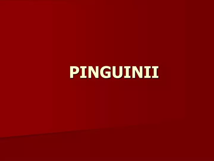 pinguinii