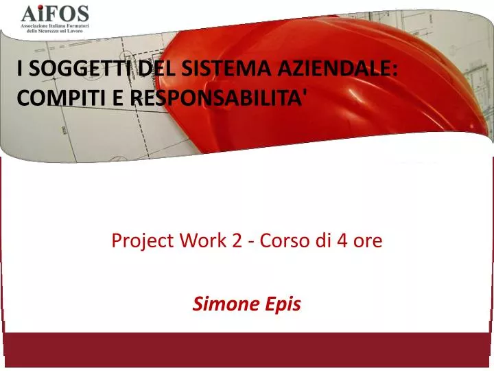 project work 2 corso di 4 ore simone epis