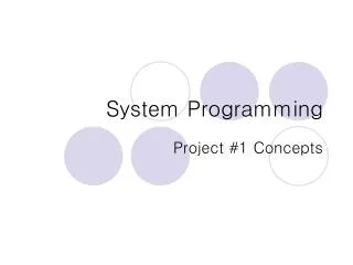 system programming
