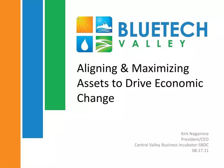 aligning maximizing assets to drive economic change
