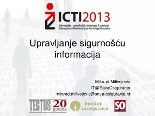 upravljanje sigurno u informacija