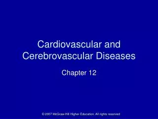 Cardiovascular and Cerebrovascular Diseases