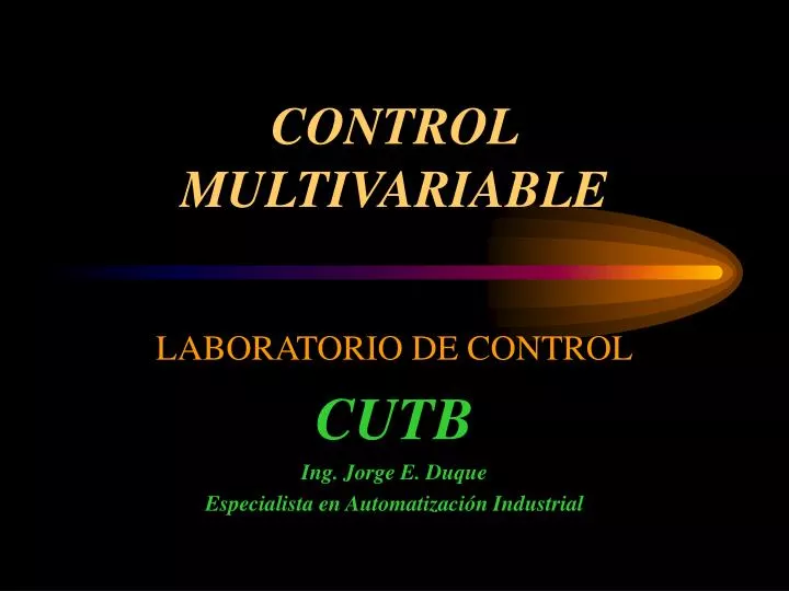 control multivariable