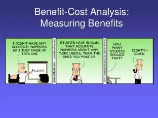 Benefit-Cost Analysis: Measuring Benefits