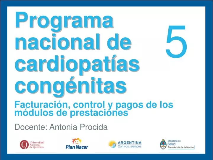 programa nacional de cardiopat as cong nitas