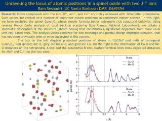Unraveling the locus of atomic positions in a spinel oxide with two J-T ions