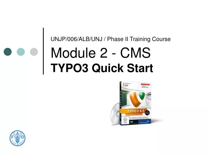 unjp 006 alb unj phase ii training course module 2 cms typo3 quick start